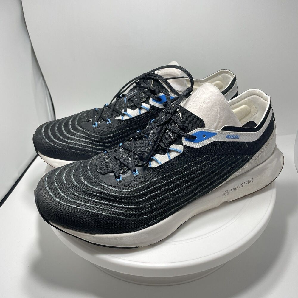Adidas Adizero X Parley Core Black Pulse Blue Running Shoes HQ6598 Women’s 7.5